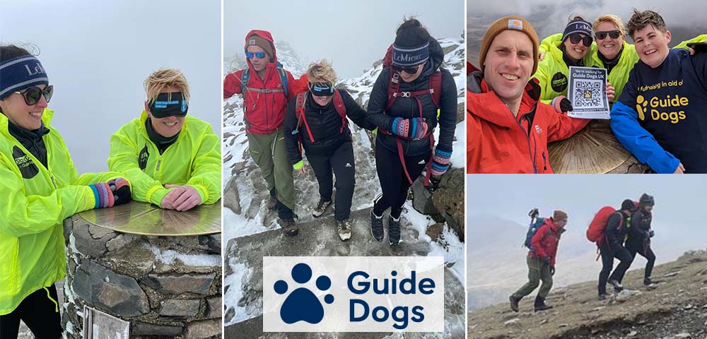 Blindfold Hike Guide Dogs Snowdon
