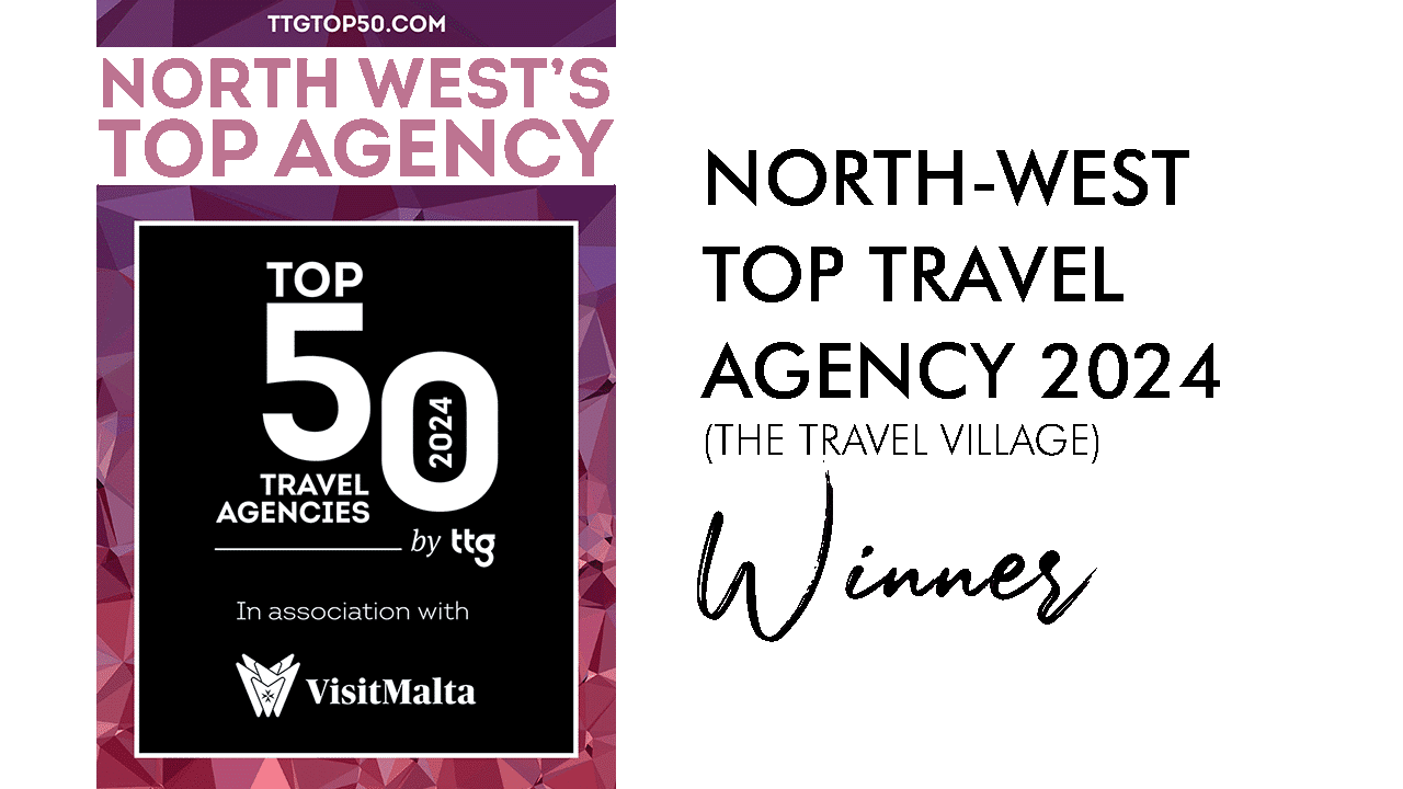 Travel Village Group Awards - Travel Village win TTG Top 50 Best North West Travel Agency 2024